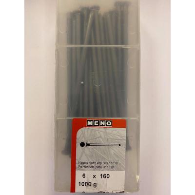 NAGELS PLATTE KOP DIN 1151B 6X160 1000G