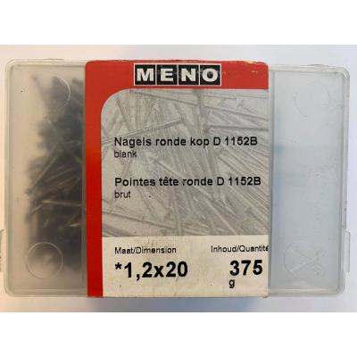 NAGELS RONDE KOP DIN 1152 1.2X20 375G