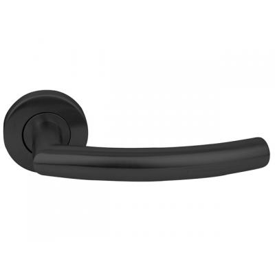 DEURKRUK ZWART CAMBRIDGE ROND 19MM R+E