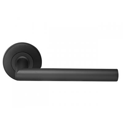 DEURKRUK ZWART SHEFFIELD ROND 16MM R+E