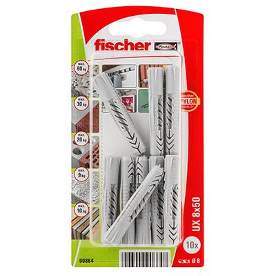 FISCHER Cheville universelle UX 8X50 10PCS