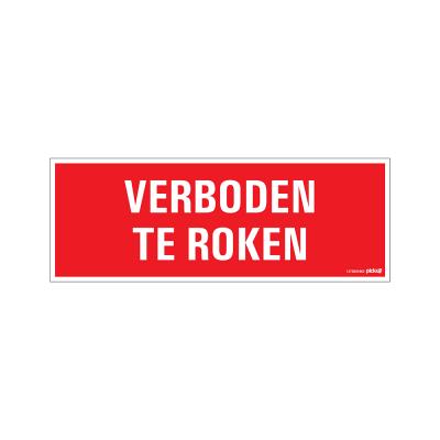 PICTOGRAM 330X120 VERBODEN TE ROKEN