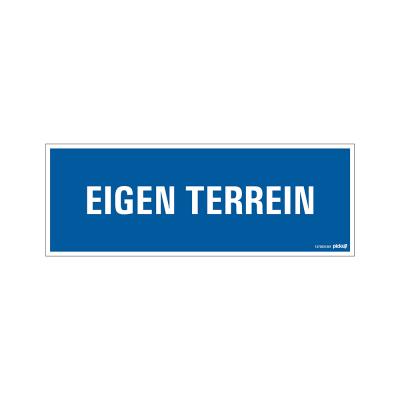 PICTOGRAM 330X120 EIGEN TERREIN