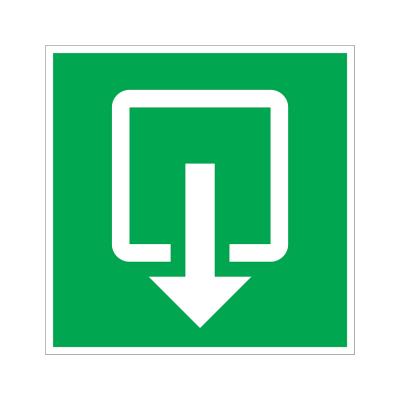 PICTOGRAM 200X200 NORMALE UITGANG