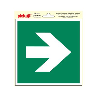 PICTO ZELFKL. 20X20 VLUCHTWEG PIJL RECHT