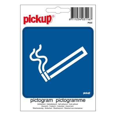 PICTO ZELFKL. 10X10 ROKEN TOEGESTAAN
