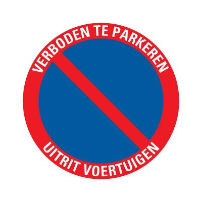 PICTOGRAM 300MM VERB.TE PARKEREN/UITRIT