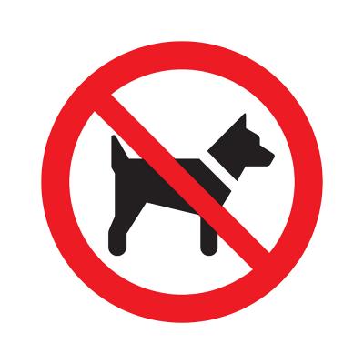 PICTOGRAM 300MM VERBODEN VOOR HONDEN