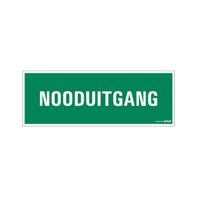 PICTOGRAM 330X120 NOODUITGANG