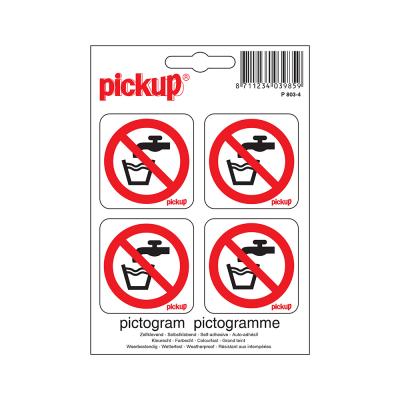 PICTO ZELFKL. 10X10 GEEN DRINKWATER 4X