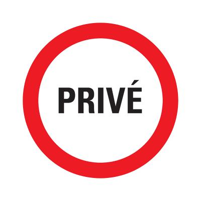 PICTOGRAM 180MM PRIVE