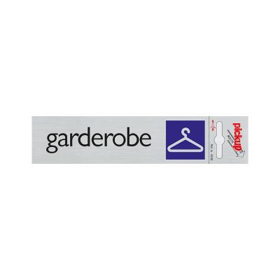 KLEEFPLAAT 165X44MM. GARDEROBE 4638