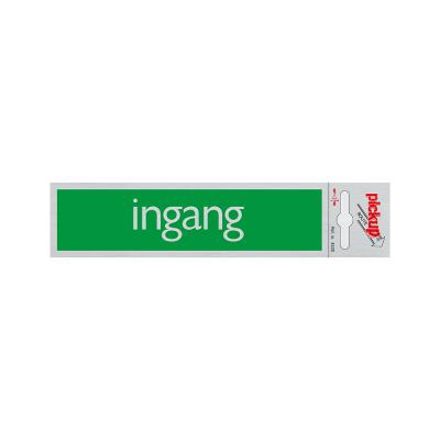 KLEEFPLAAT 165X44MM. INGANG 4620