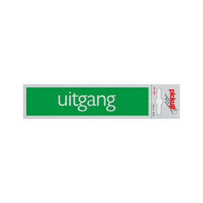 PICTO ZELFKL. 165X44MM. UITGANG