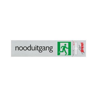 PICTO ZELFKL. 165X44MM. NOODUITGANG