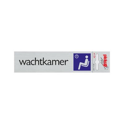 PICTO ZELFKL. 165X44MM. WACHTKAMER