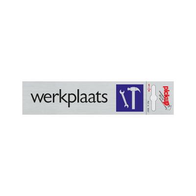 KLEEFPLAAT 165X44MM. WERKPLAATS 4657