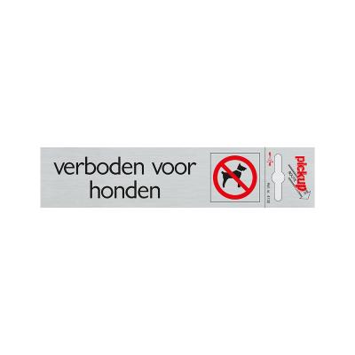 PICTO ZELFKL. 165X44MM. HONDEN VERBODEN