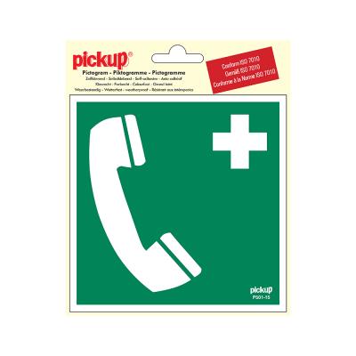 KLEEFPLAAT 15X15CM. TELEFOON VR 1E HULP