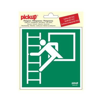 PICTO ZELFKL. 15X15 VLUCHTWEG NOODLADDER