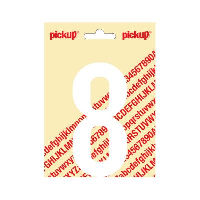 NOBEL ZELFKL. CIJFERS WIT 120 MM. 8