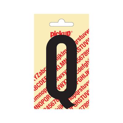 NOBEL ZELFKL. LETTERS ZWART 90 MM. Q