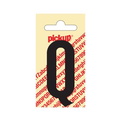 NOBEL ZELFKL. LETTERS ZWART 60 MM. Q