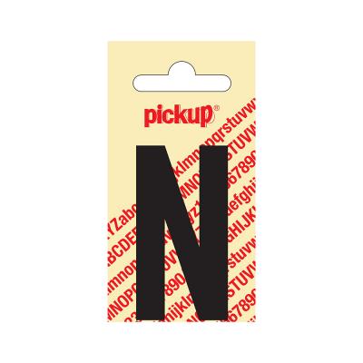 NOBEL ZELFKL. LETTERS ZWART 60 MM. N