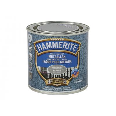 METAALLAK HAMERSLAG 250ML DONKERGRIJS