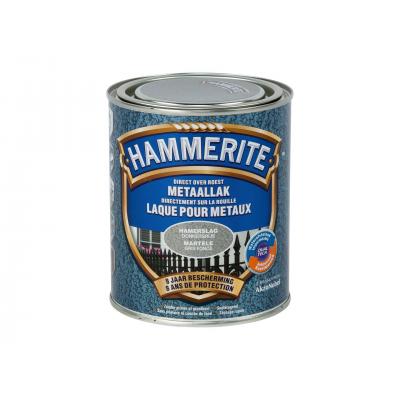 METAALLAK HAMERSLAG 750ML DONKER GRIJS