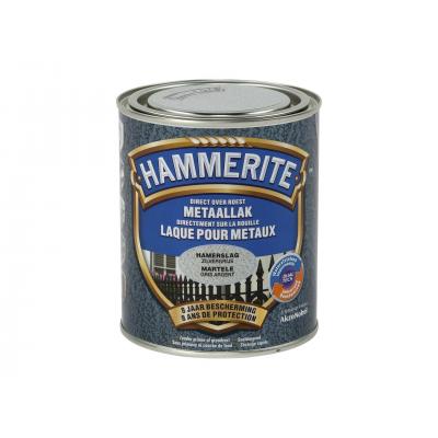 METAALLAK HAMERSLAG 750ML ZILVERGRIJS