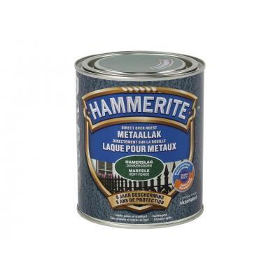 METAALLAK HAMERSLAG 750ML DONKERGROEN