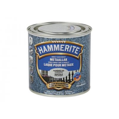 METAALLAK HAMERSLAG 250ML ZILVERGRIJS