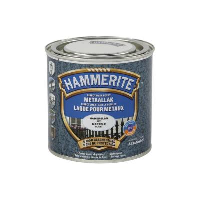 METAALLAK HAMERSLAG 250ML WIT