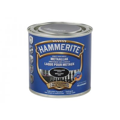 METAALLAK HOOGGLANS 250ML ZWART