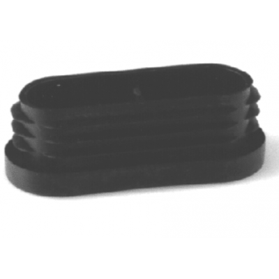 INSTEEKDOP OVAAL PE VL.KOP 30X15 ZWART