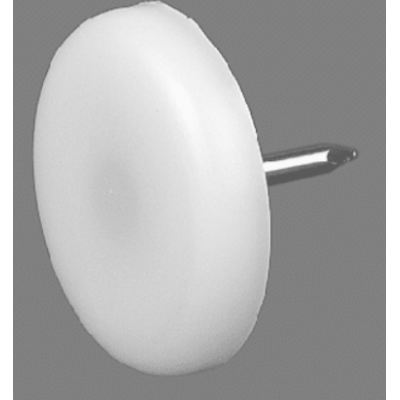 GLIJDOP MET NAGEL WIT 25X5 405300
