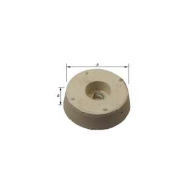 STOELDOP RUBBER WIT MET VLOOT 24X8MM