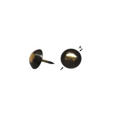 STOFFEERNAGEL BRONS 9.5MM