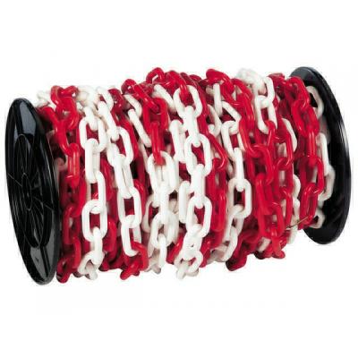 CHAINE PVC ROUGE & BLANC 8MM