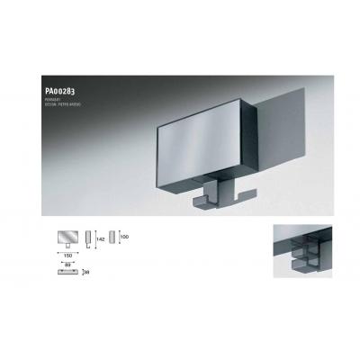 KAPSTOK SPIEGEL METALISE ZILVER MAT