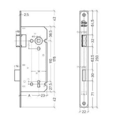 LITTO SLOT A1353 2NG55 55/110 ZWART BB