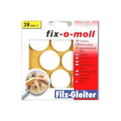 FIX VILTGLIJDER ZK 28MM WIT 6ST. 7701