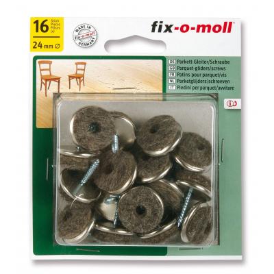 PATINS POUR PARQUET/VIS 24MM 16PCS