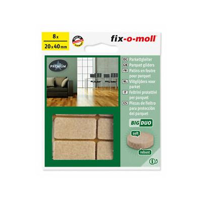 FIX PARKETGLIJDER BIG DUO 20X40MM 8ST.