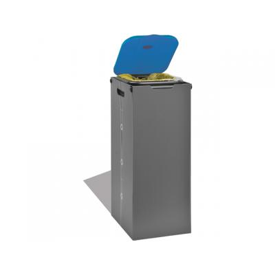 AFVALZAKHOUDER BLAUW ECOBOX 32x37x78CM