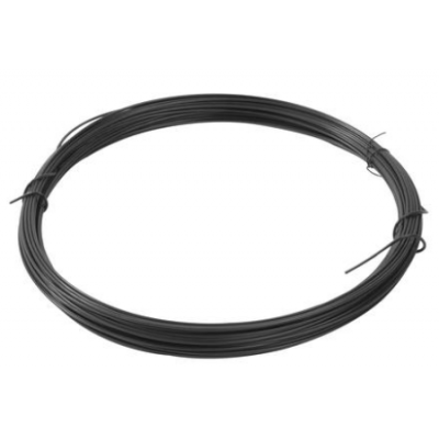 SPANDRAAD 3.8MM 50M GEPLAST. ZWART 9005