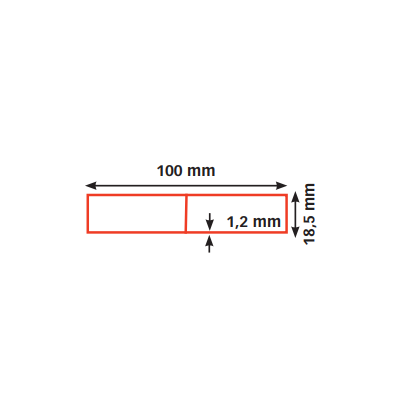 VLOERDERSLAT 3M 100/18MM 370022