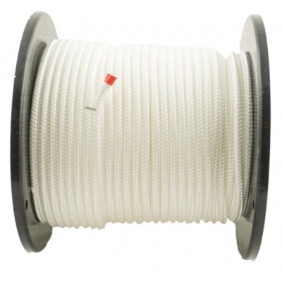 KOORD GEVLOCHTEN WIT 8MM - AU METRE