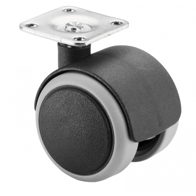 ZWENKWIEL DUBBEL+PLAAT ZWART 40MM 40KG